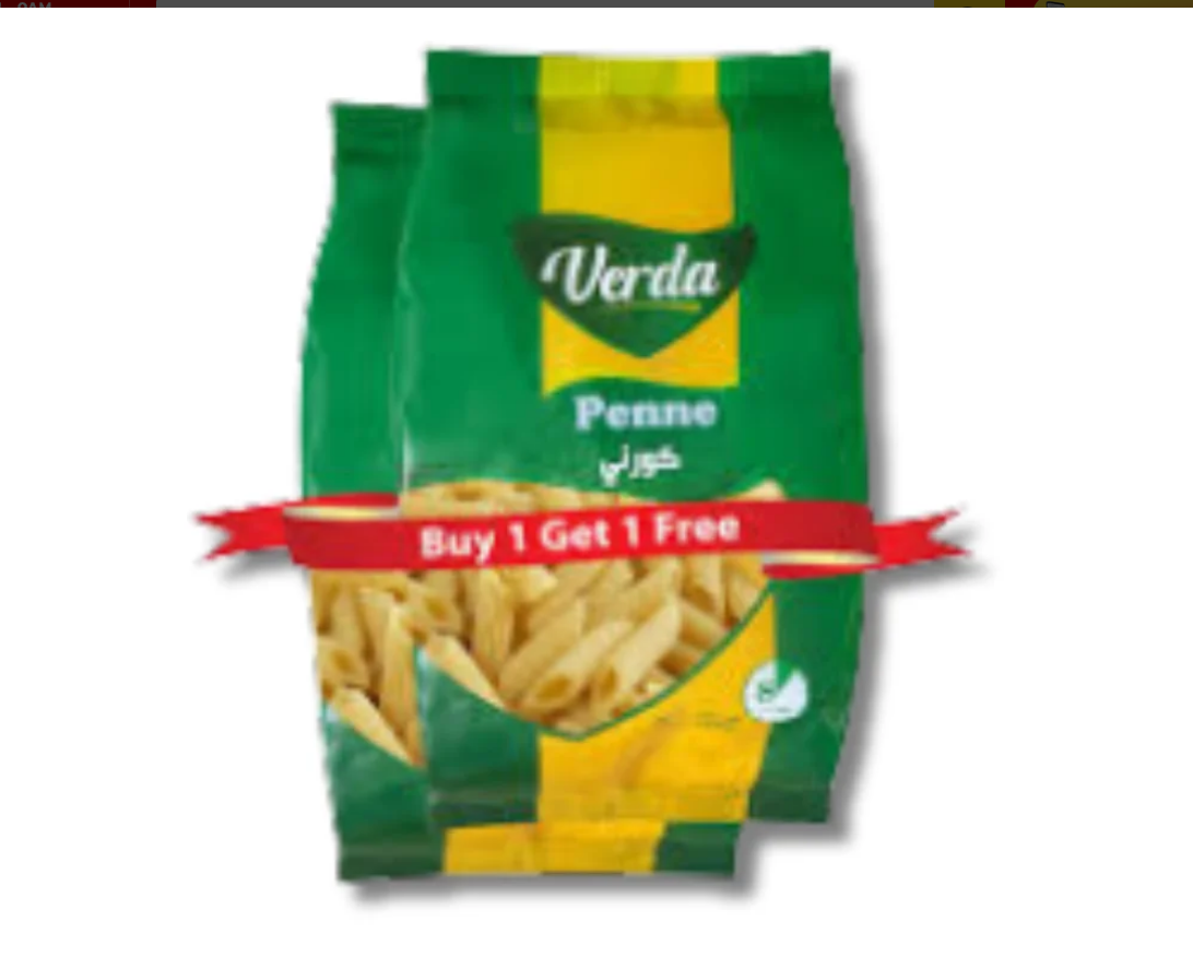 Verda Penne Pasta 400gm (Buy1 Get1 Free)